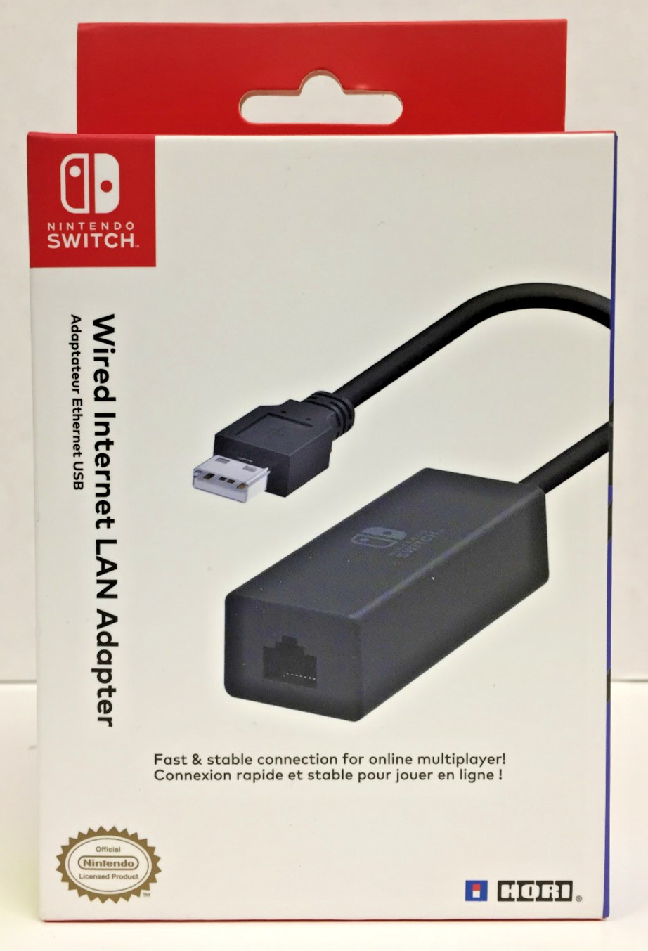 NEW sealed NINTENDO SWITCH Wired Internet LAN Adapter HORI Officially Licensed