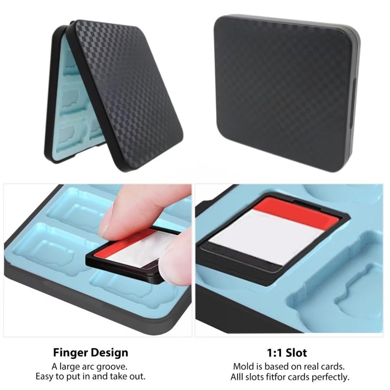 12 In 1 Storage Game Card Case with Magnetic Lock Design for Nintendo Switch