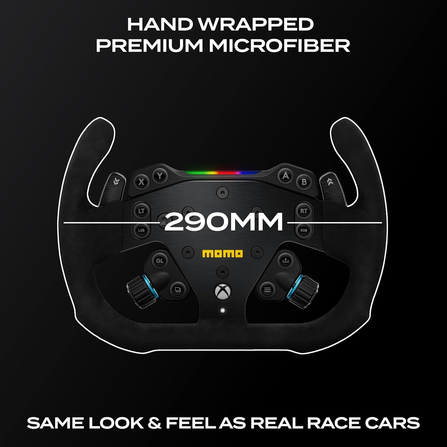 MOMO SIM GT-Racer 290 Gaming Racing Wheel, RS Wheel Hub Required – VLOGSIMGTR290