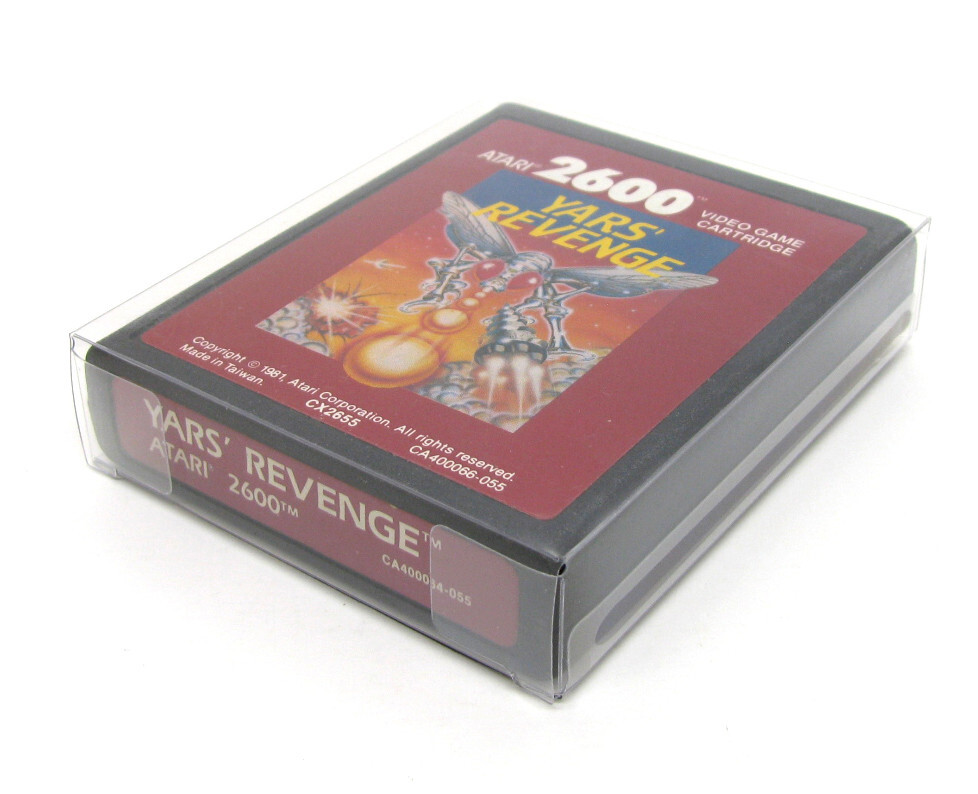 50x ATARI 2600 GAME CARTRIDGE CLEAR PLASTIC PROTECTIVE BOX PROTECTOR SLEEVE CASE