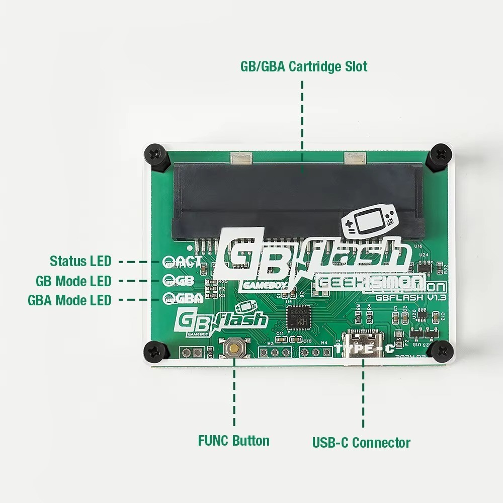 Game Card Burner for Game Boy/Game Boy Advance Backup Roms Saves Game Reader Fla