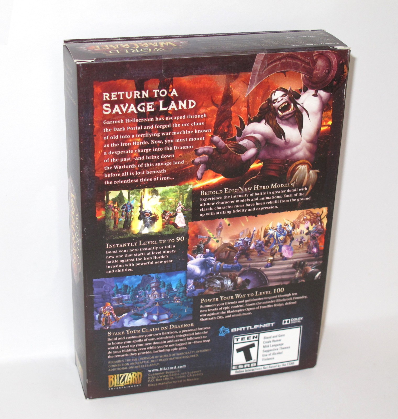 World of Warcraft Warlords of Draenor Expansion Set Brand Factory New Sealed PC