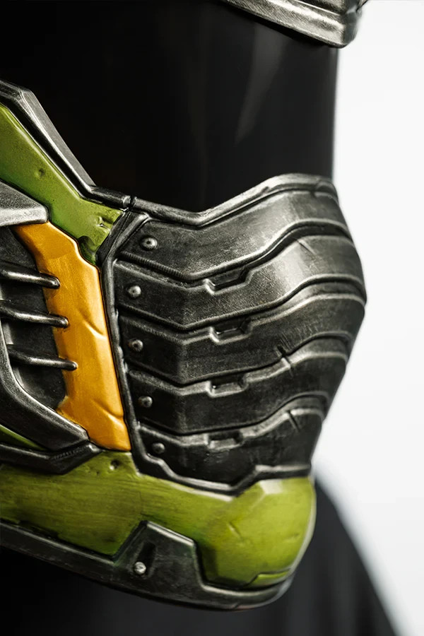 Doom: The Dark Ages Doom Slayer Wearable Helmet LED Bundle + Keycard x3 Patches