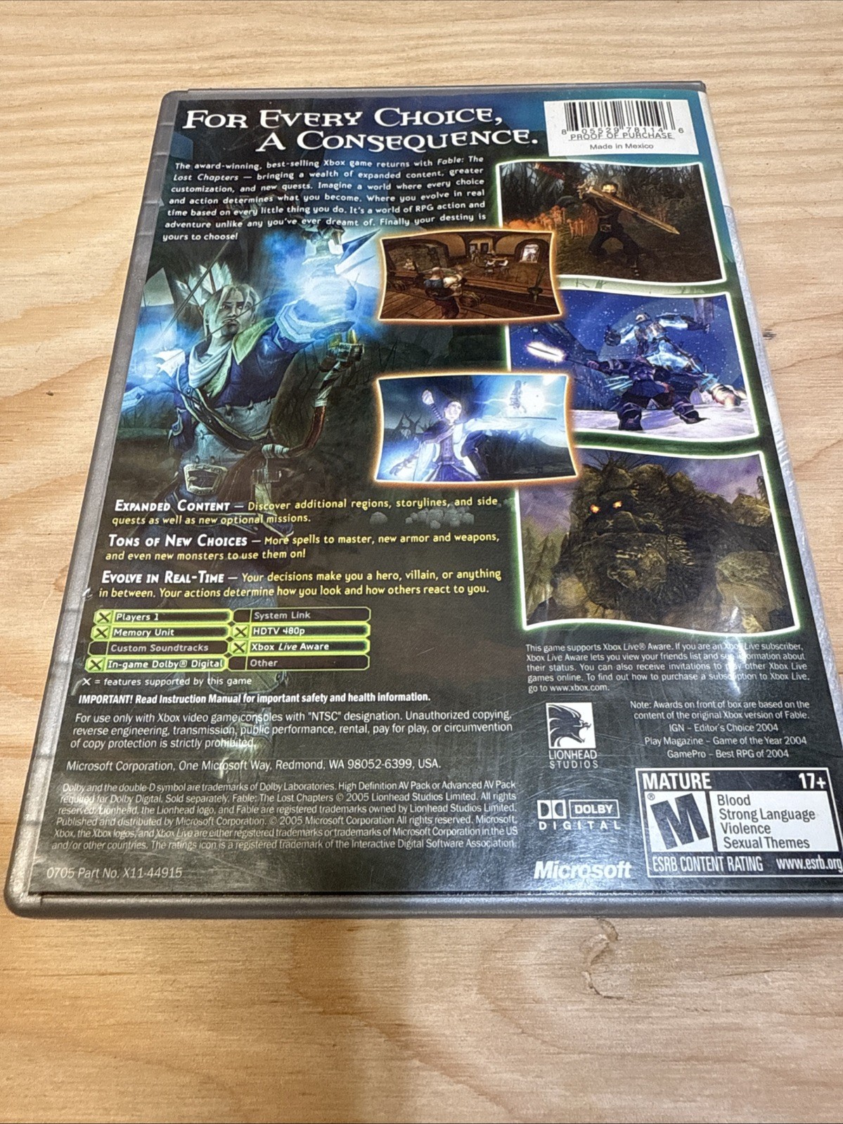 Fable: The Lost Chapters (Microsoft Xbox, 2004) CIB Verified Working – Fast Ship