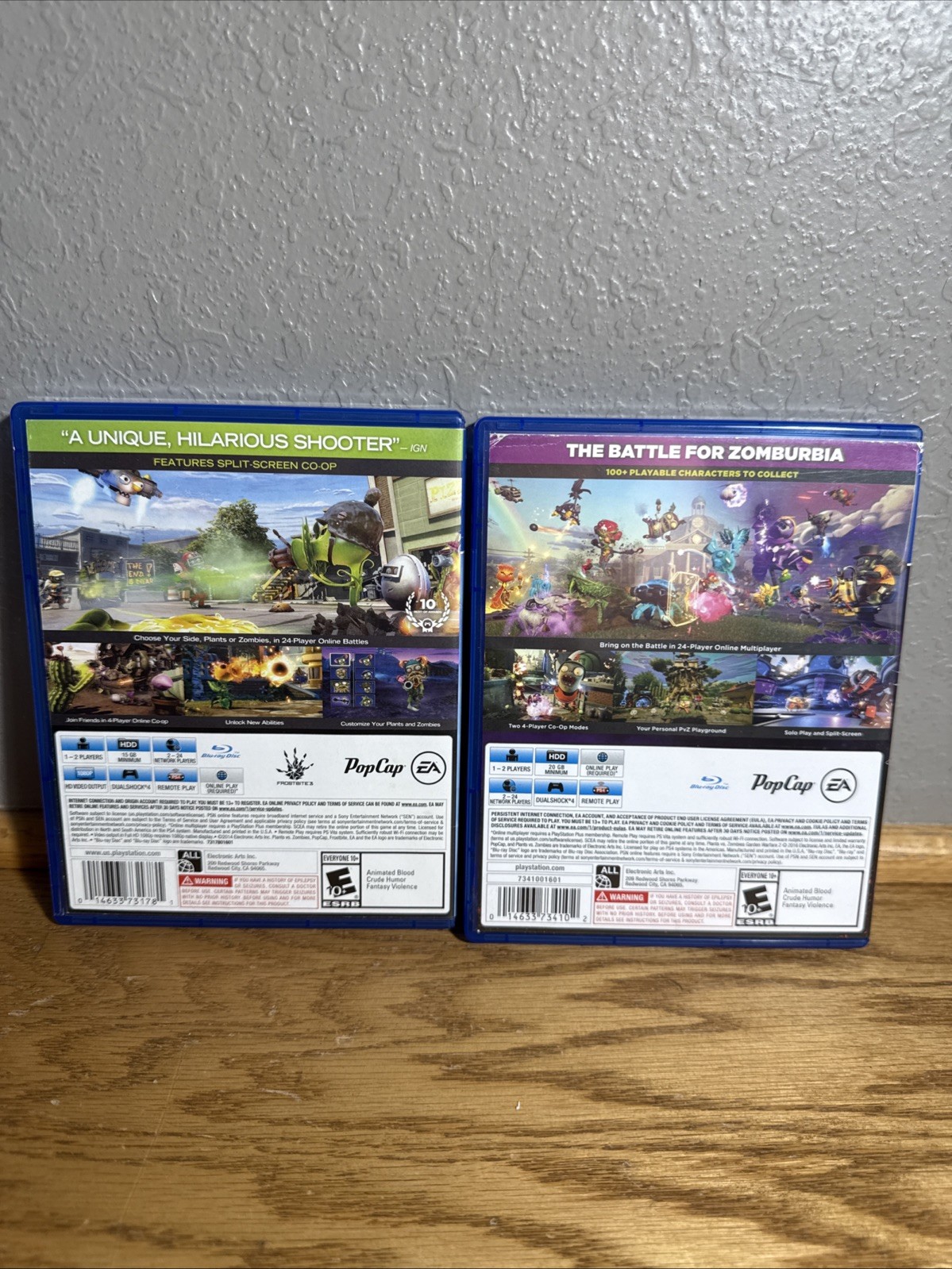 Plants Vs. Zombies Garden Warfare 1 and 2 (Sony PlayStation 4) PvZ GW2 GW1