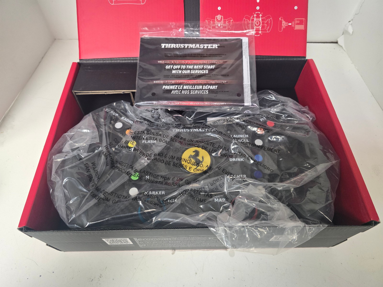 UNTESTED Thrustmaster Ferrari 488 GT3 Wheel Add-On for PC PS4 PS5 Xbox