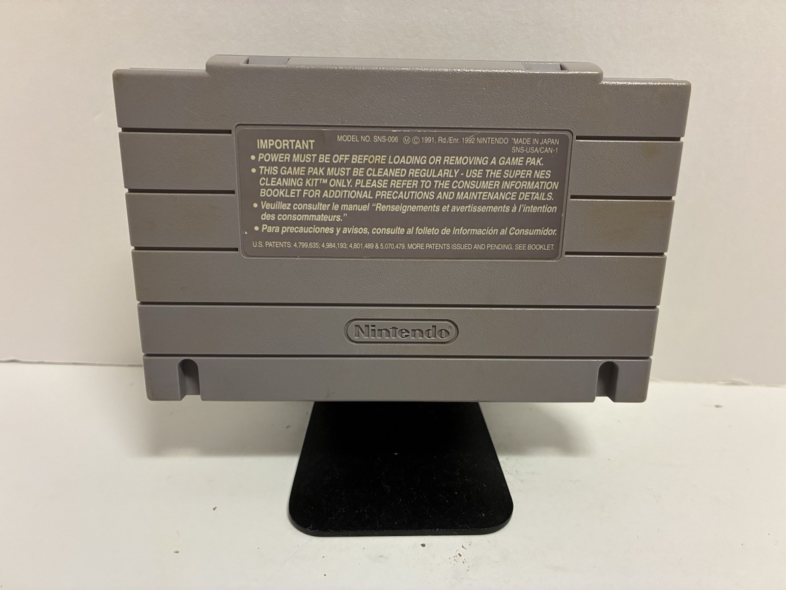 Acclaim Mortal Kombat SNES Game Cartridge NTSC-U/C (US/Canada) 1993 Tested.