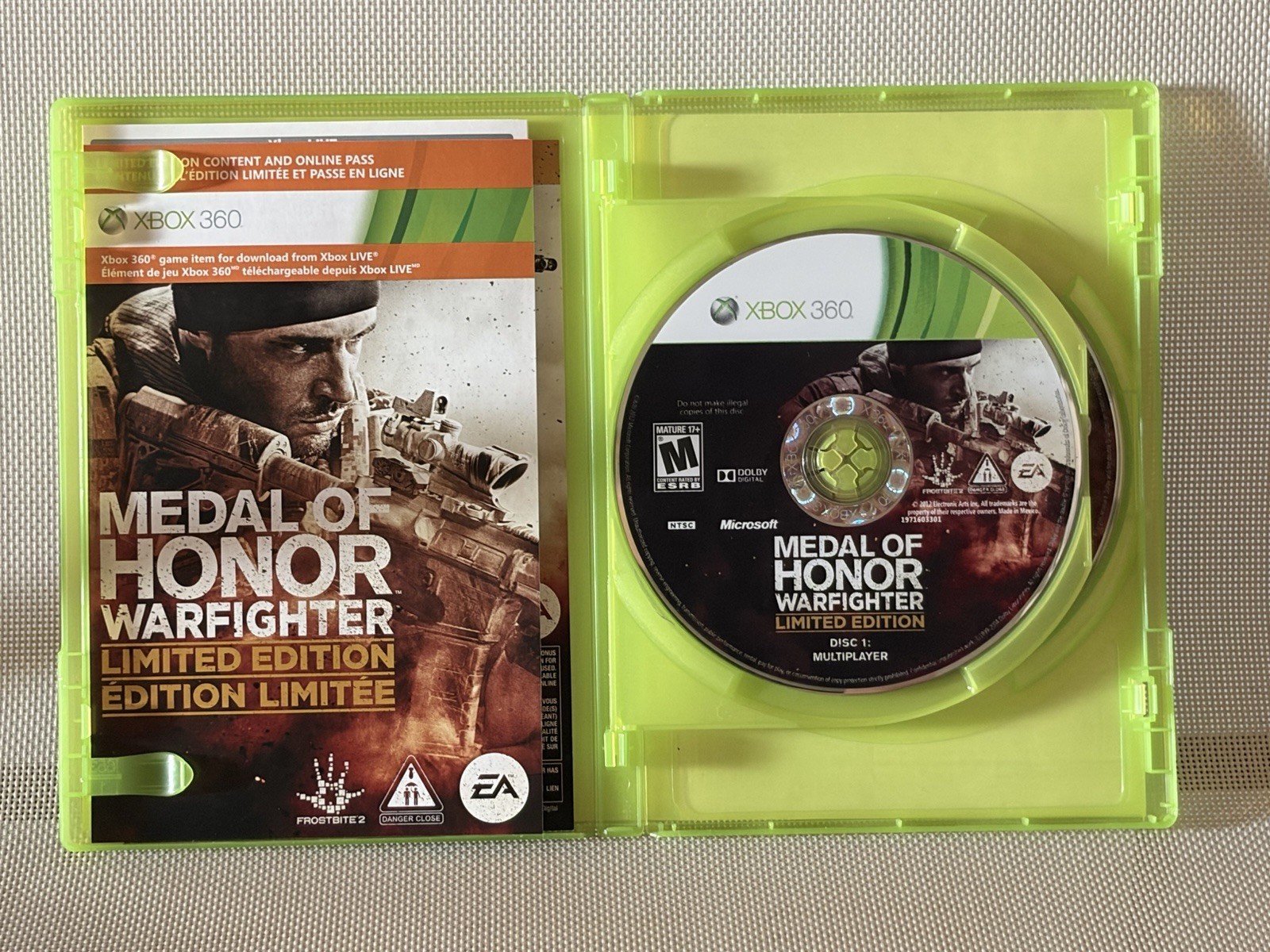Medal of Honor Limited Edition Warfighter, Microsoft Xbox 360, 2012