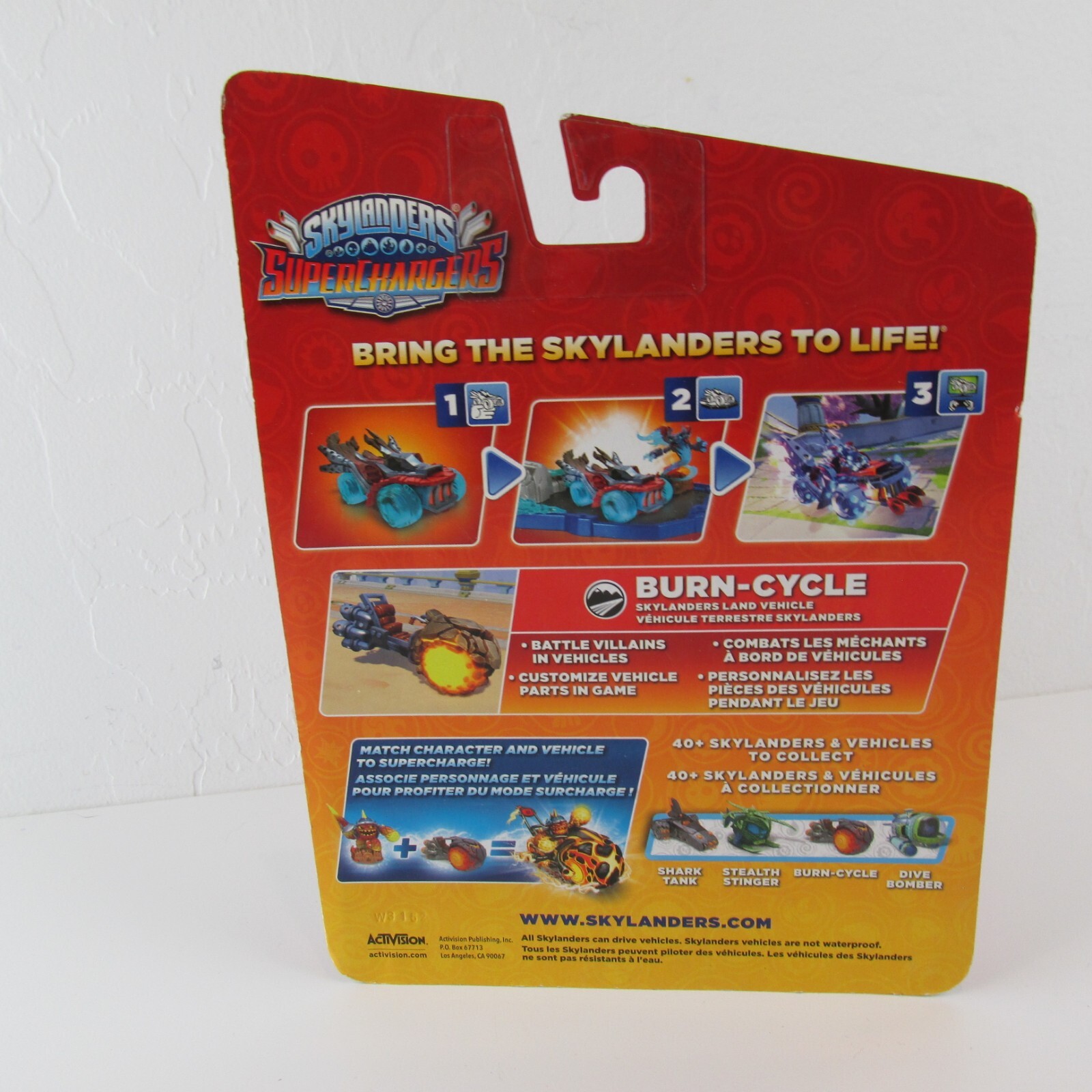 Skylanders SuperChargers Burn Cycle Video Game Figure Vehicle Brand New Sealed