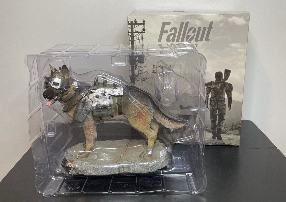 Fallout Dogmeat Statue Figure Collectible Gaming Companion Rare Display