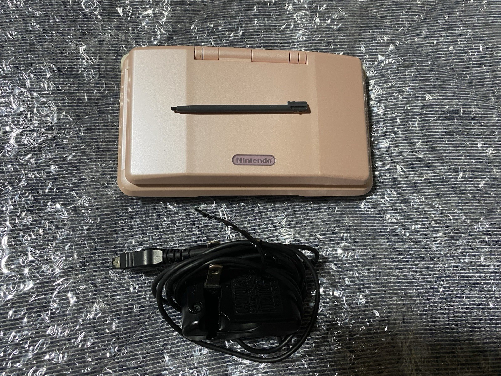 Original Nintendo DS Console NTR-001 Candy Pink w/ Mario Kart DS