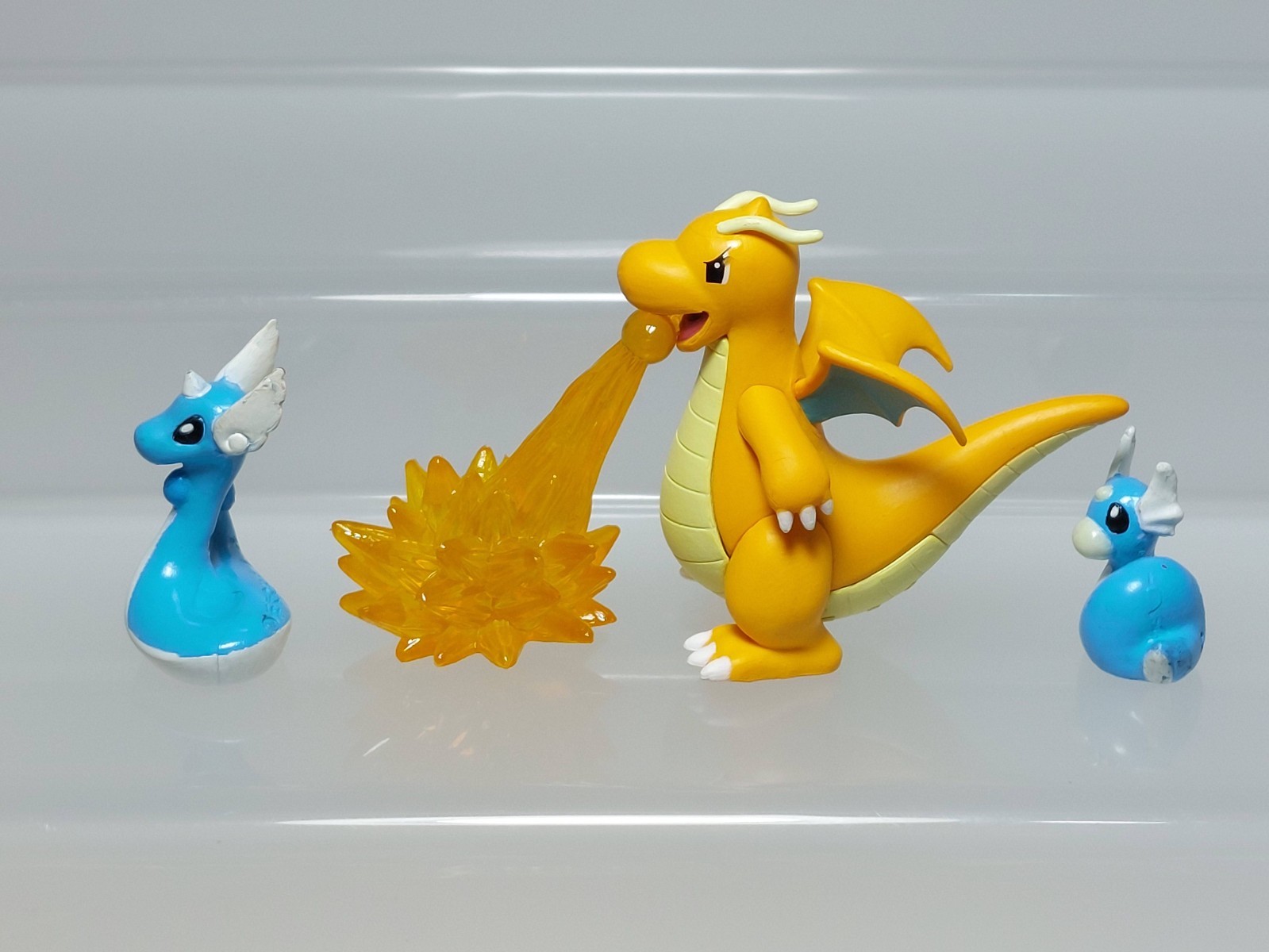 Dragonite Dragonair Dratini Pokemon Figure Set Gashapon Bandai L09 0.8-1.8in