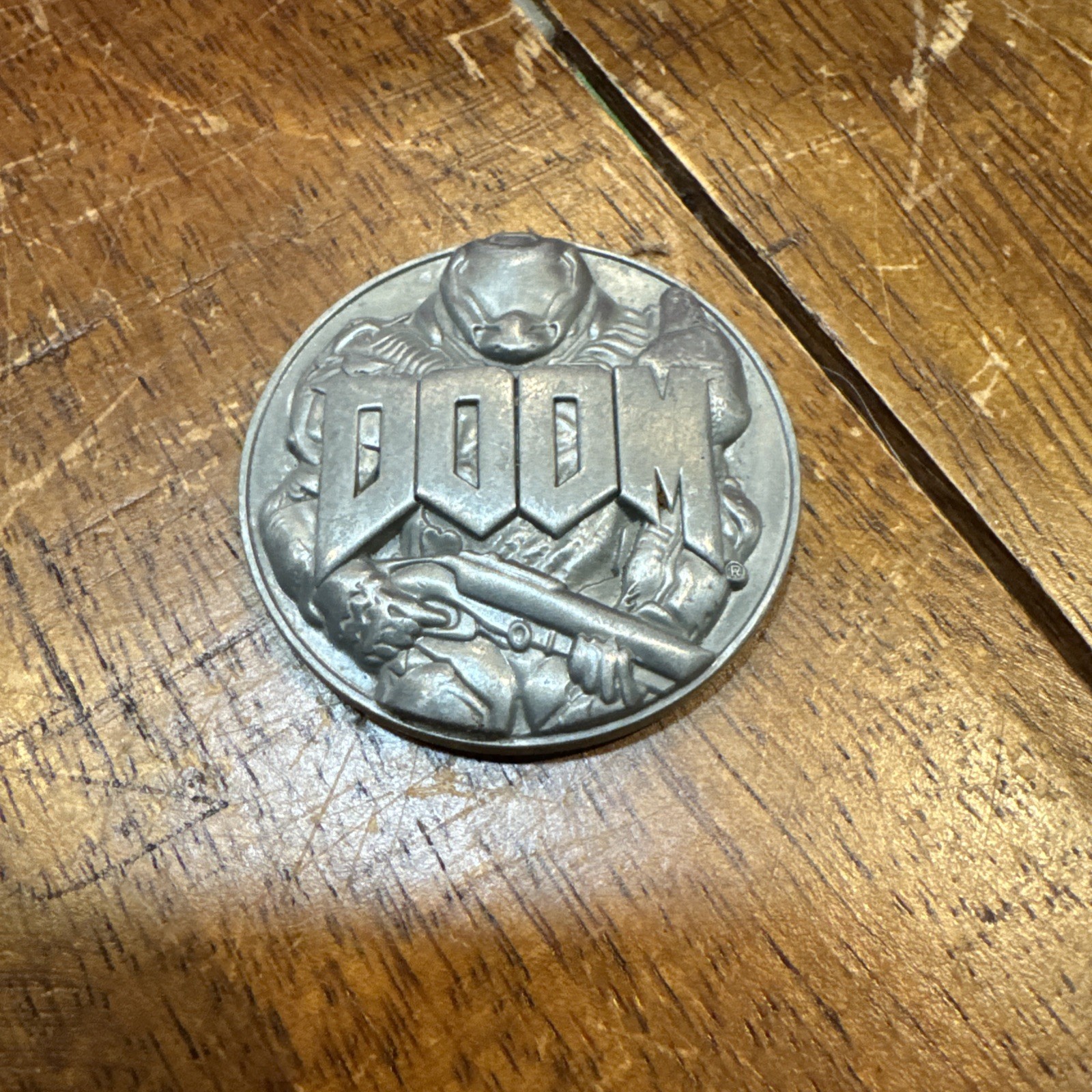 DOOM 1 2016 challenge Coin Medal Rare Promo SWITCH XBOX One BFG Bethesda PS4 PS5