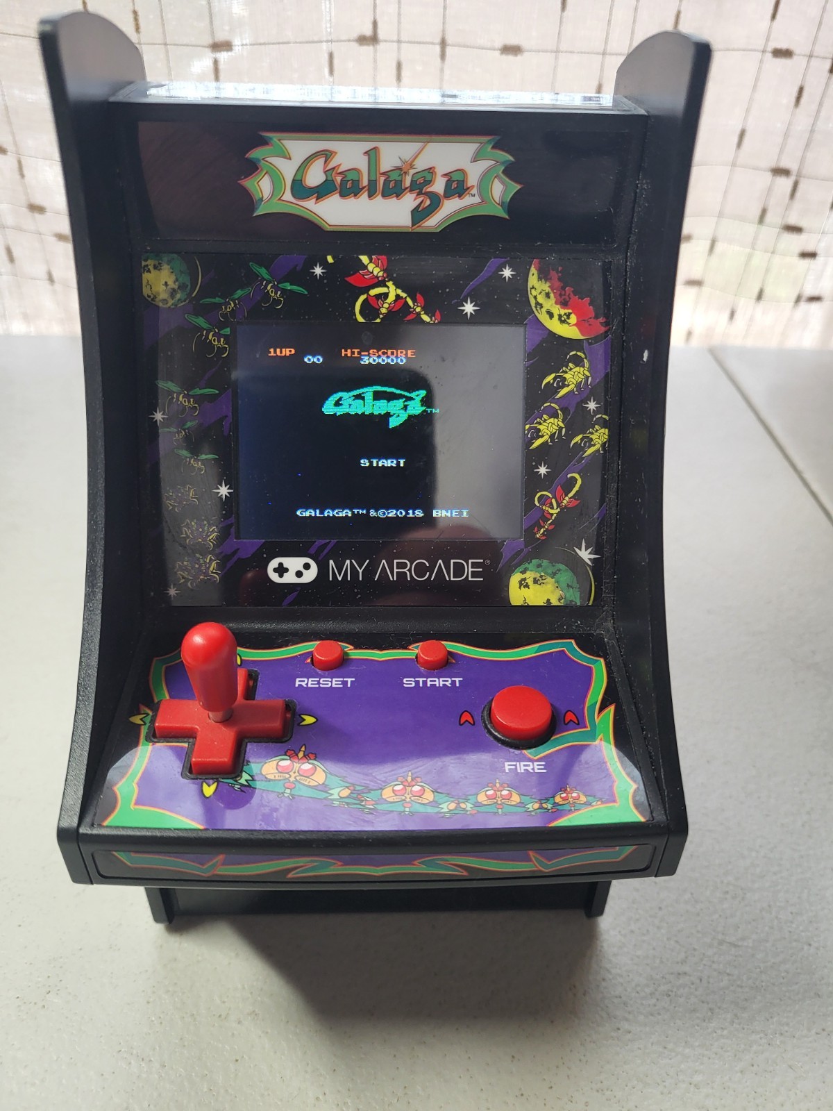 Retro GALAGA My Arcade Mini Arcade Machine Game 2018 TESTED WORKING