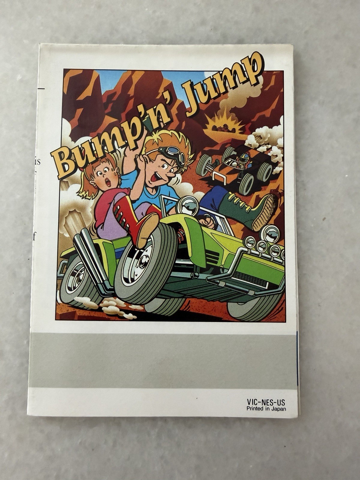 Clash At Demonhead Nintendo NES VIC-NES-US Bump’n Jump Insert Booklet