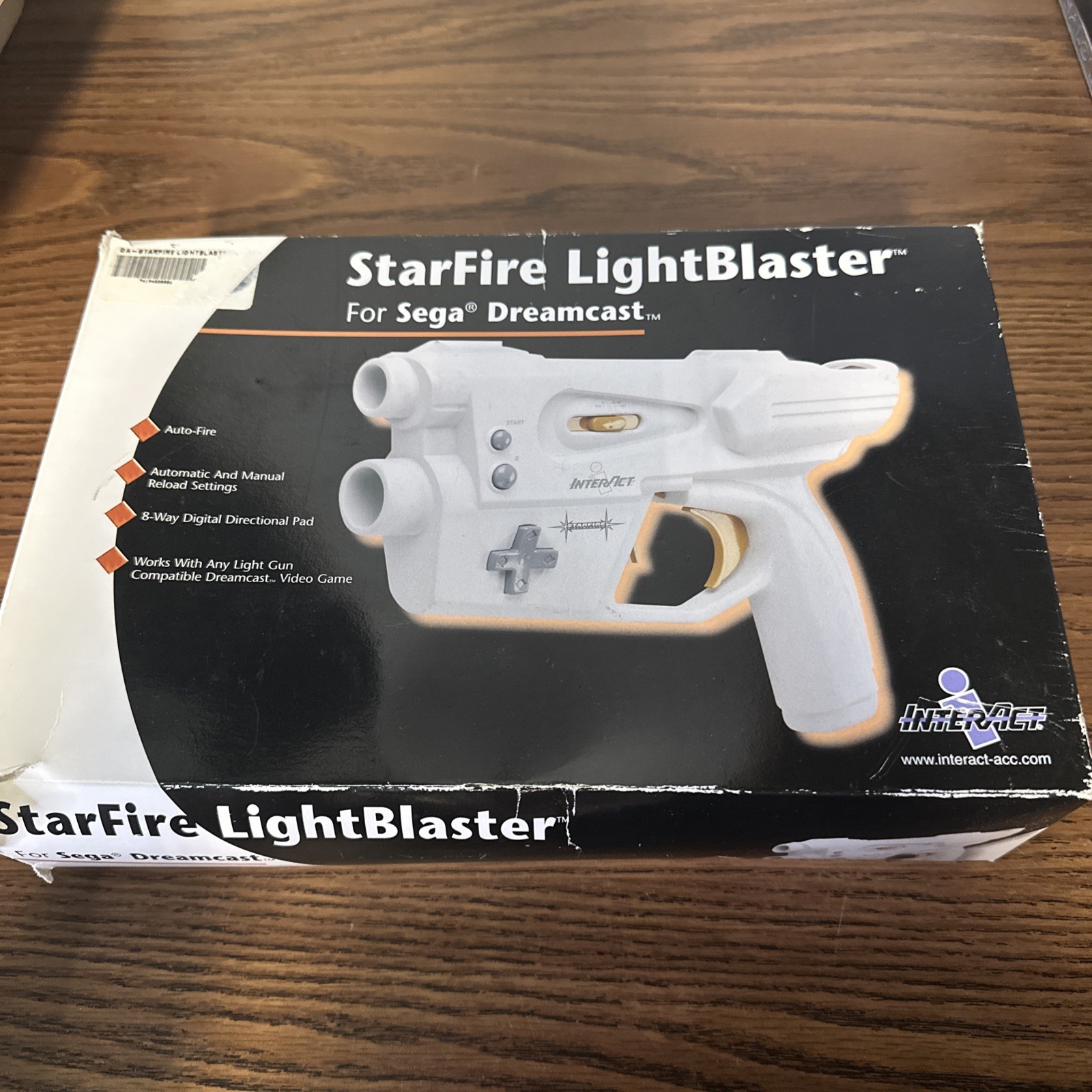 InterAct StarFire LightBlaster for Sega Dreamcast Light Gun Complete in Box CIB