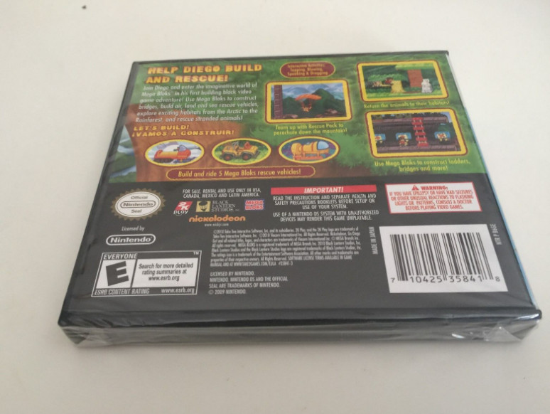 Mega Bloks: Diego’s Build and Rescue (Nintendo DS, 2010) DS NEW