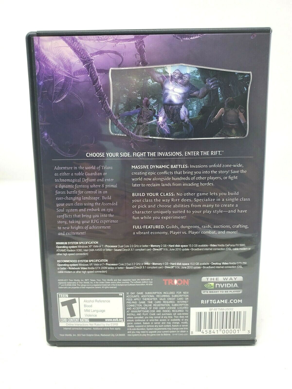 Rift (PC, 2011) PC (Windows Vista / XP)