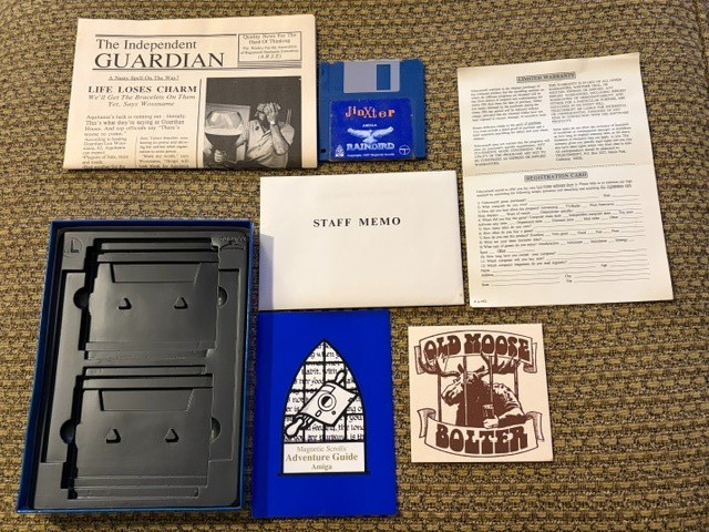 JINXTER AMIGA GAME W/ BOX + PAPERS CLASSIC COMPUTER SEE PICS
