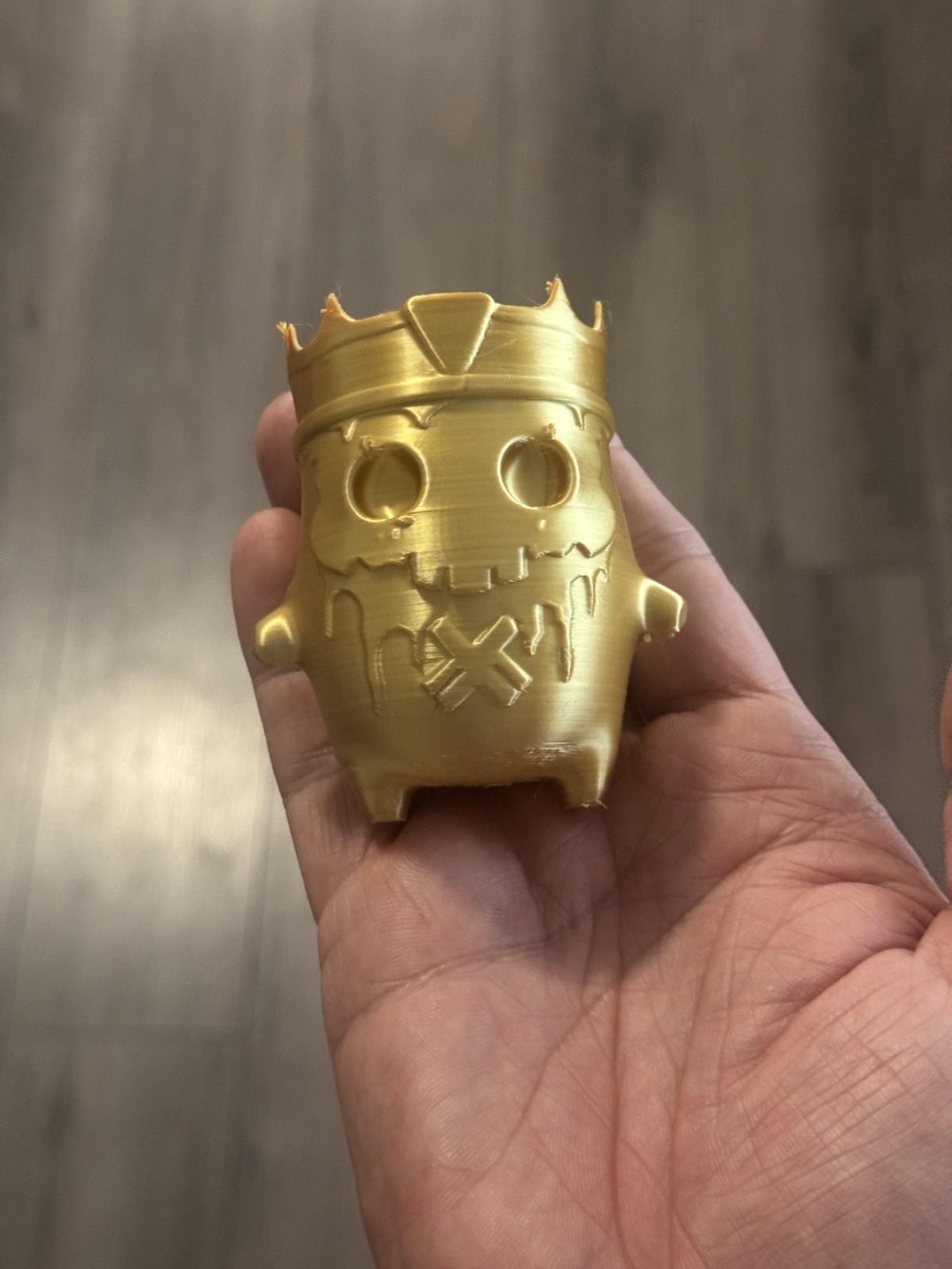 Gold King Spirit – 3D Printed 3.5”X2.5”X2” (it Feels Solid! :)