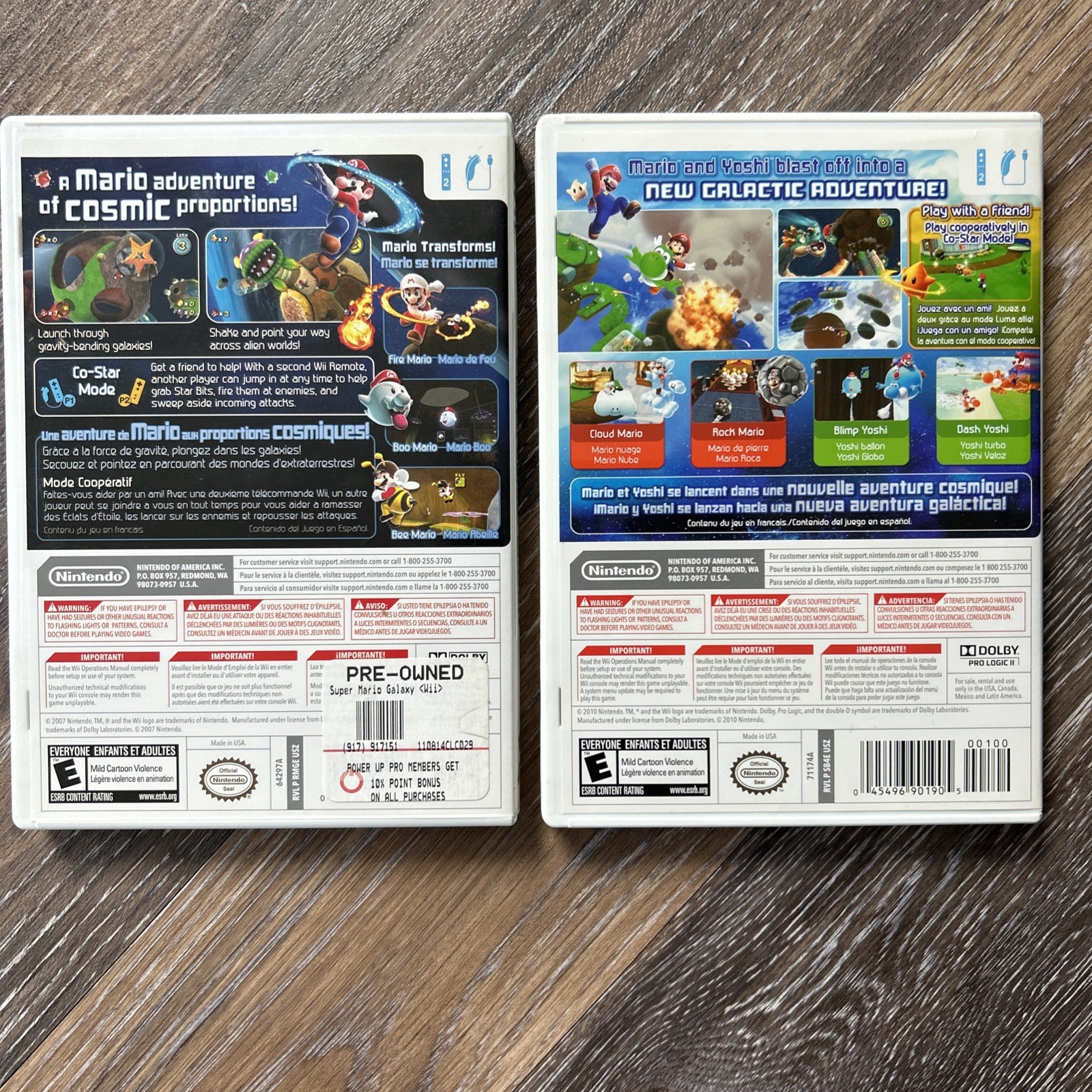 Super Mario Galaxy 1+2 Nintendo Wii Complete CIB Tested