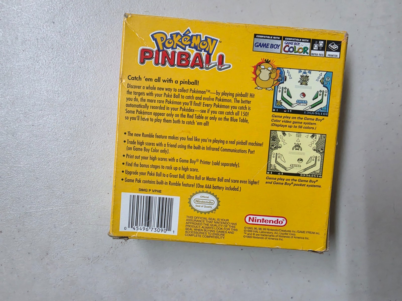 Pokemon Pinball (Game Boy Color | GBC) Authentic BOX MANUAL INSERT ONLY