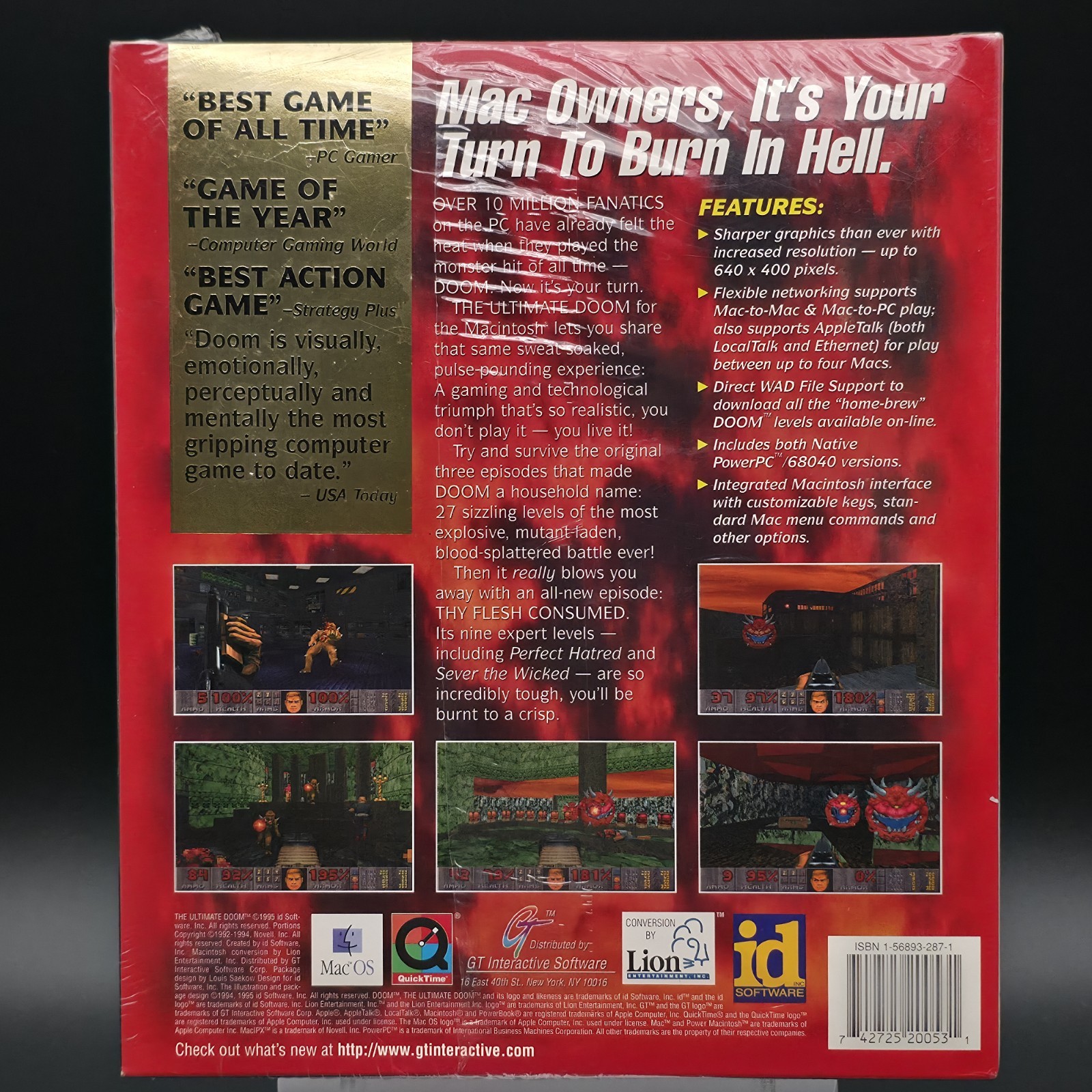 The Ultimate Doom: For the Macintosh, 1995, Big Box, New & Sealed