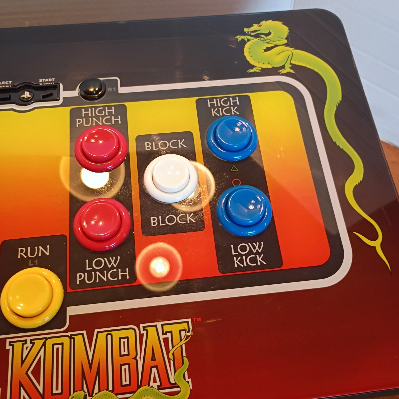 Mortal Kombat Tournament Edition Arcade Fight Stick for PlayStation 3 PS3 Tested