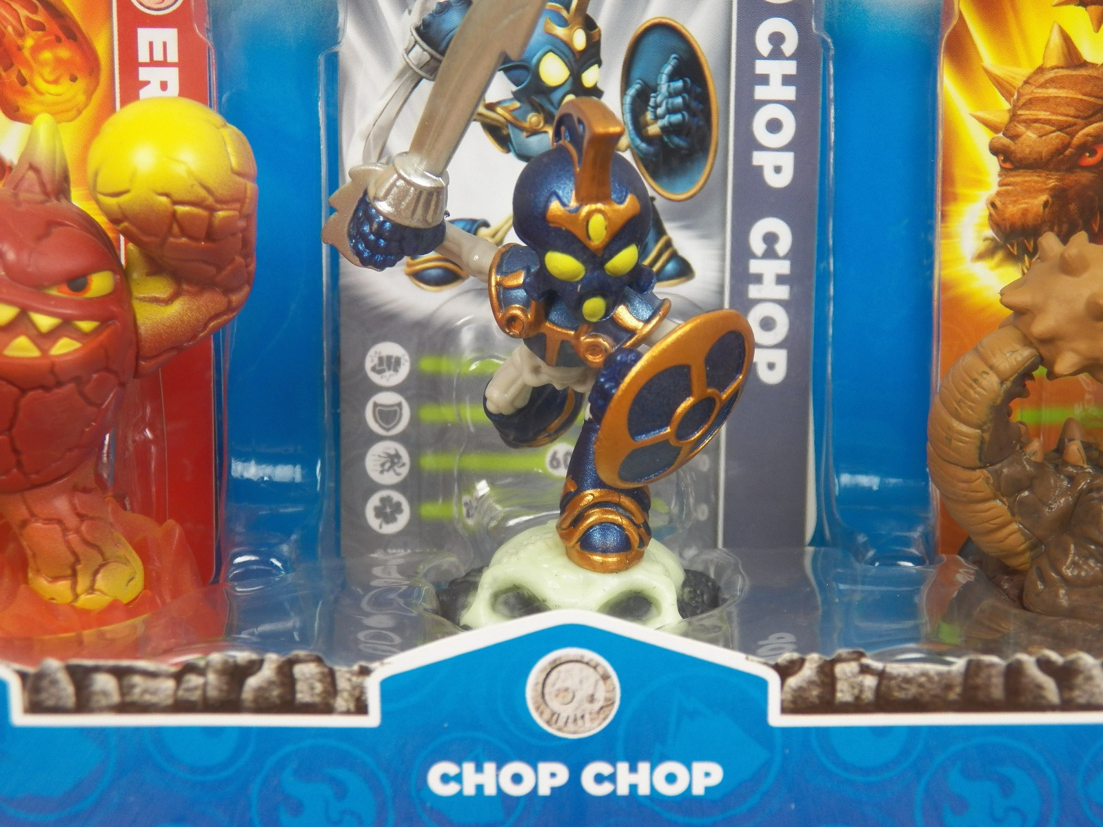 Skylanders 3-Pack Eruptor Chop Chop Bash Figures XBox PS3 Spyros Adventure *NEW*