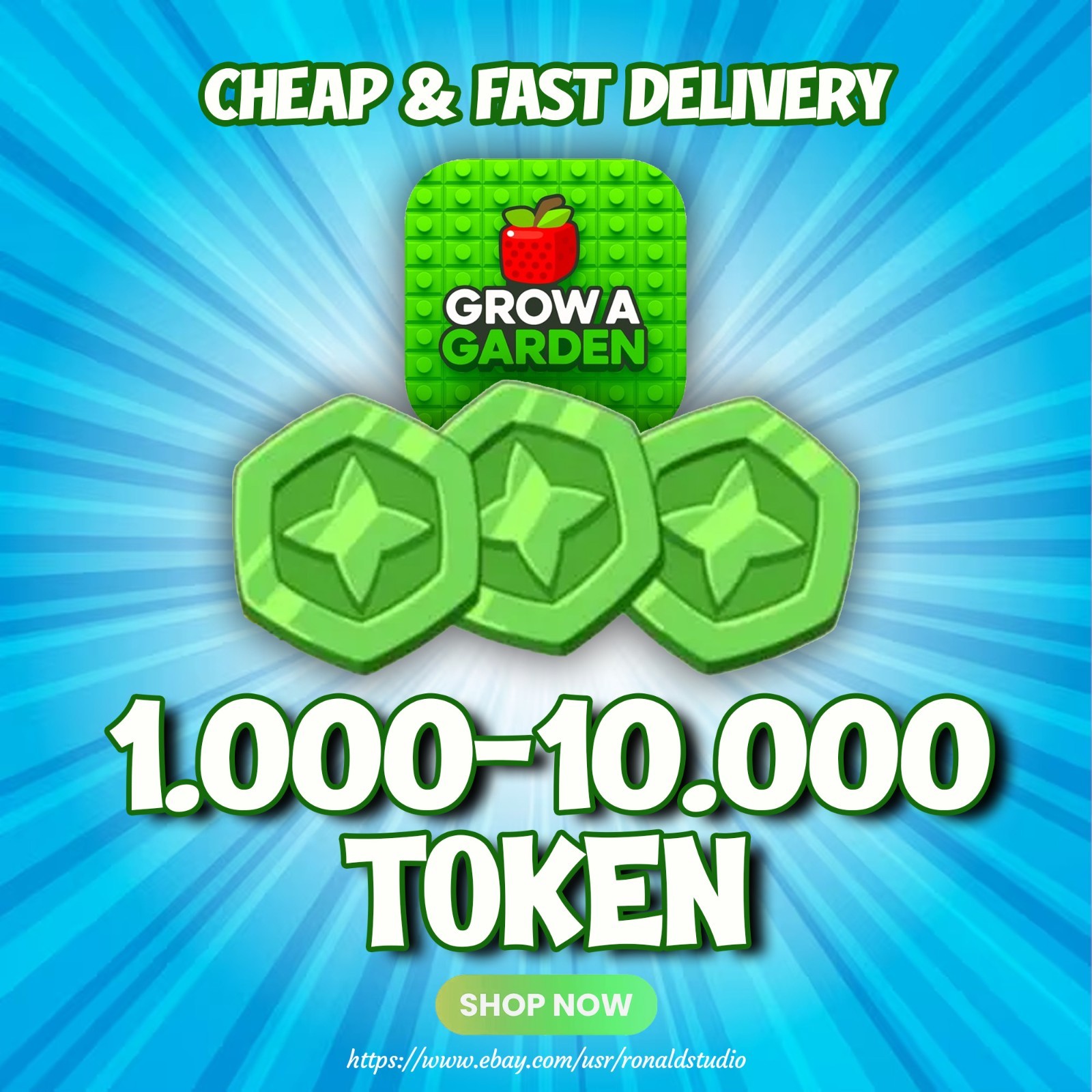 🌱 GROW A GARDEN | 1K-10K TOKEN | CHEAP, TRUST & FAST DELIVERY