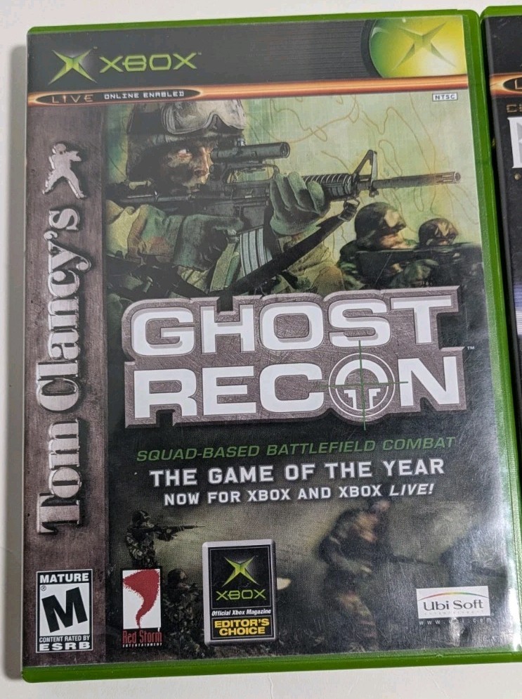 Ghost Recon Advanced Warfighter & First to Fight (Microsoft Xbox) 2 Game Lot CIB