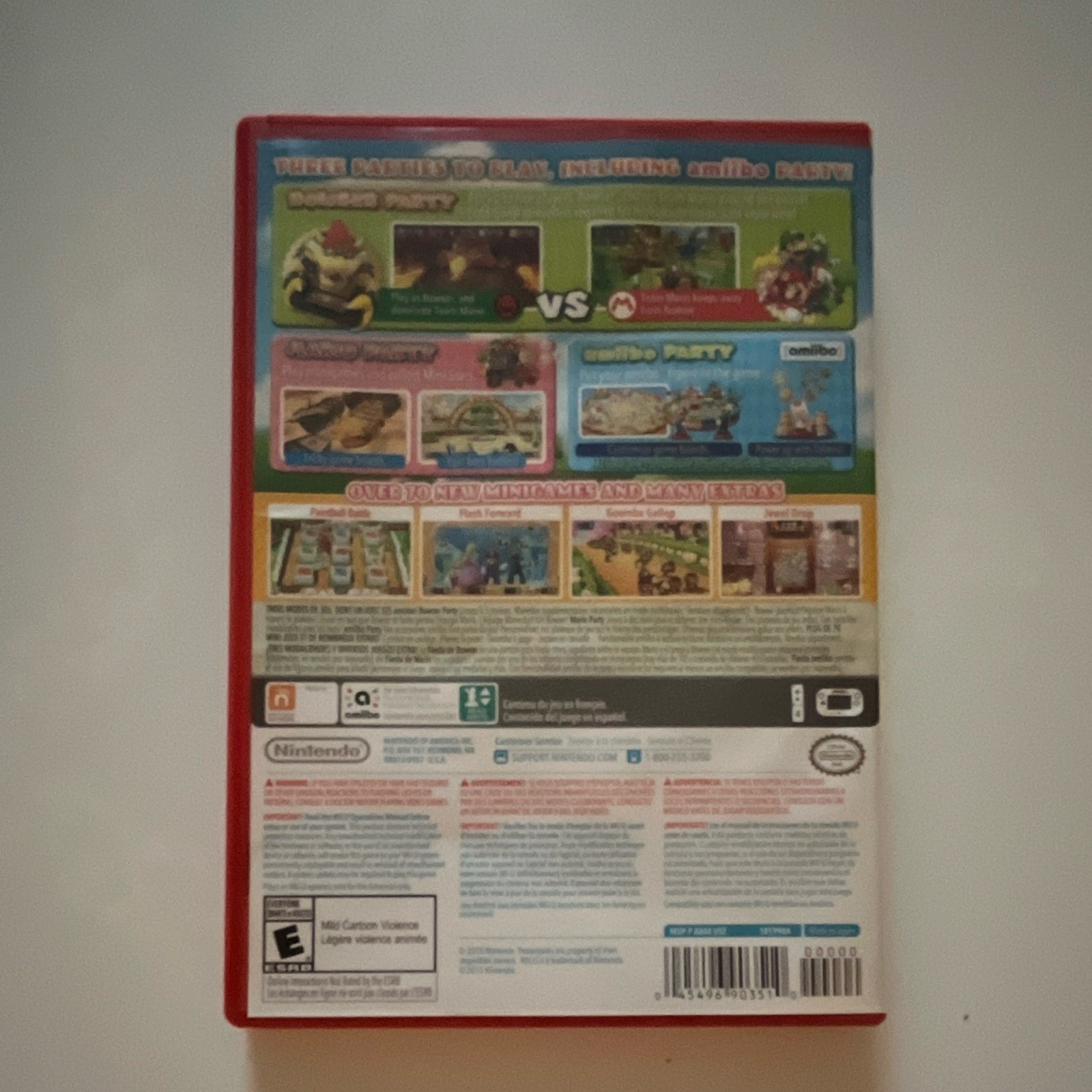Nintendo Mario Party 10 for Wii U Complete w/ Case Disc Manual NTSC-U/C E