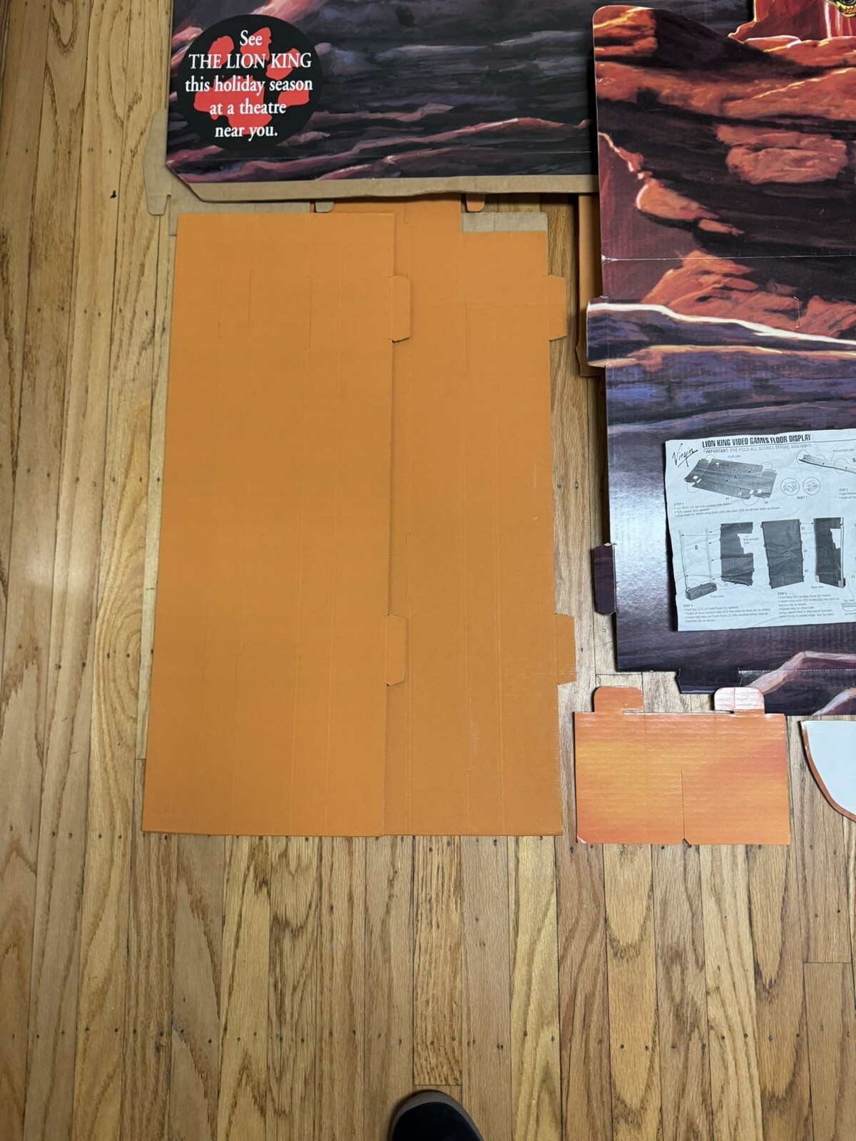 VTG Nintendo SNES Sega Genesis DISNEY LION KING Game Store Display Sign Standee