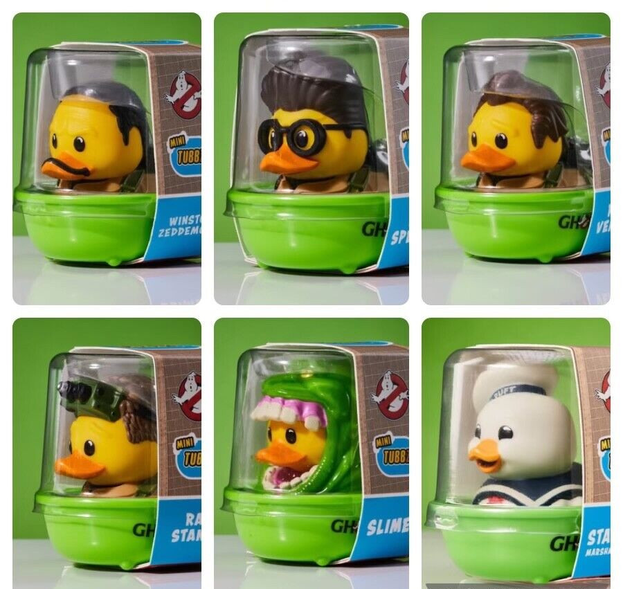 TUBBZ BATHTUB 1ST Edition Ghostbusters 6-PC COMPLETE SET MINI jeep