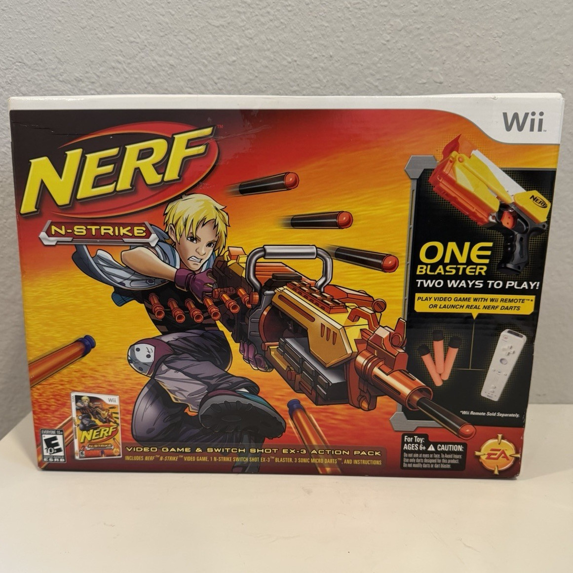 Nerf N-Strike Action Pack (Nintendo Wii) 2-Player 2-in-1 Blaster Play