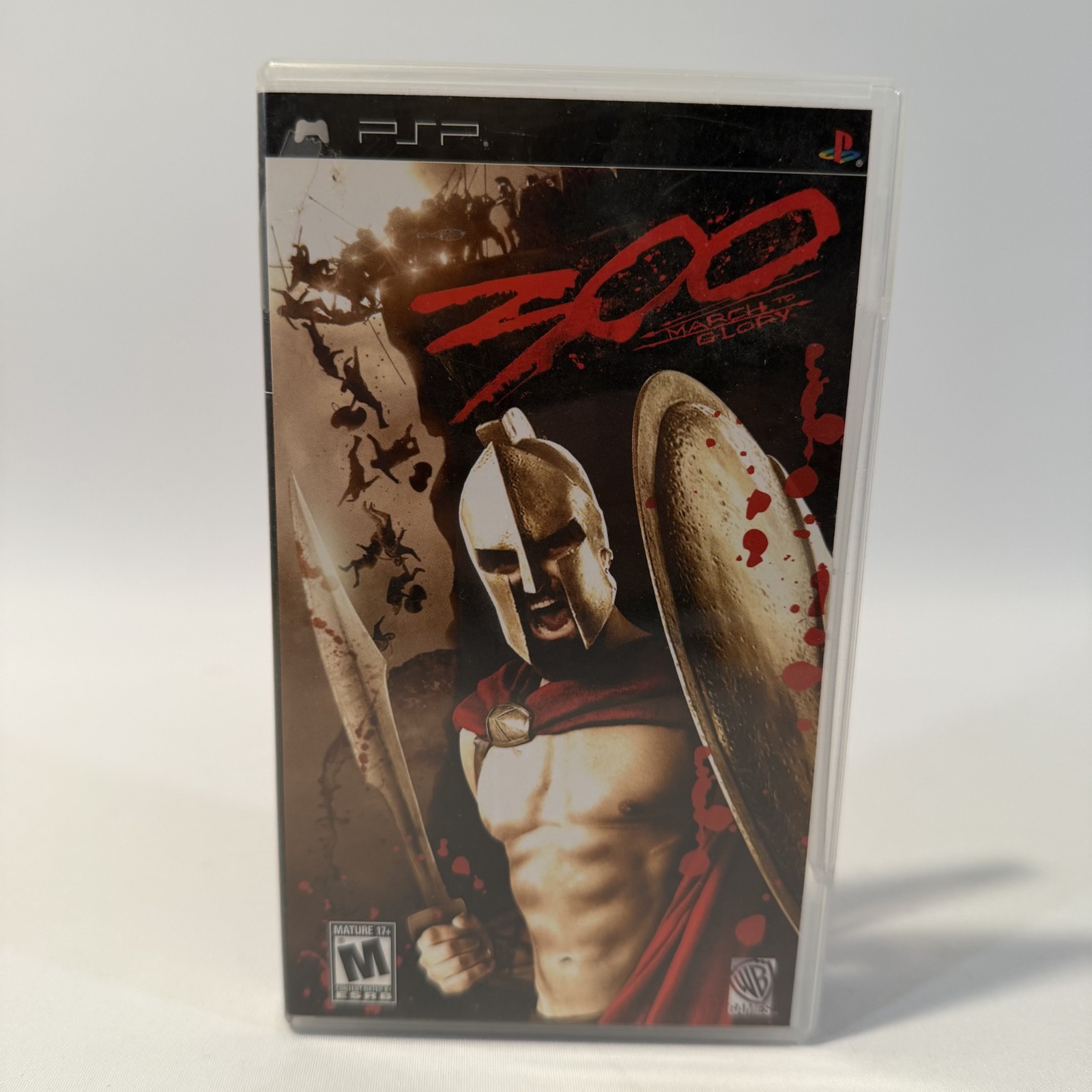 300 March to Glory PSP Warner Bros Action Hack & Slash Combat Video Game CIB