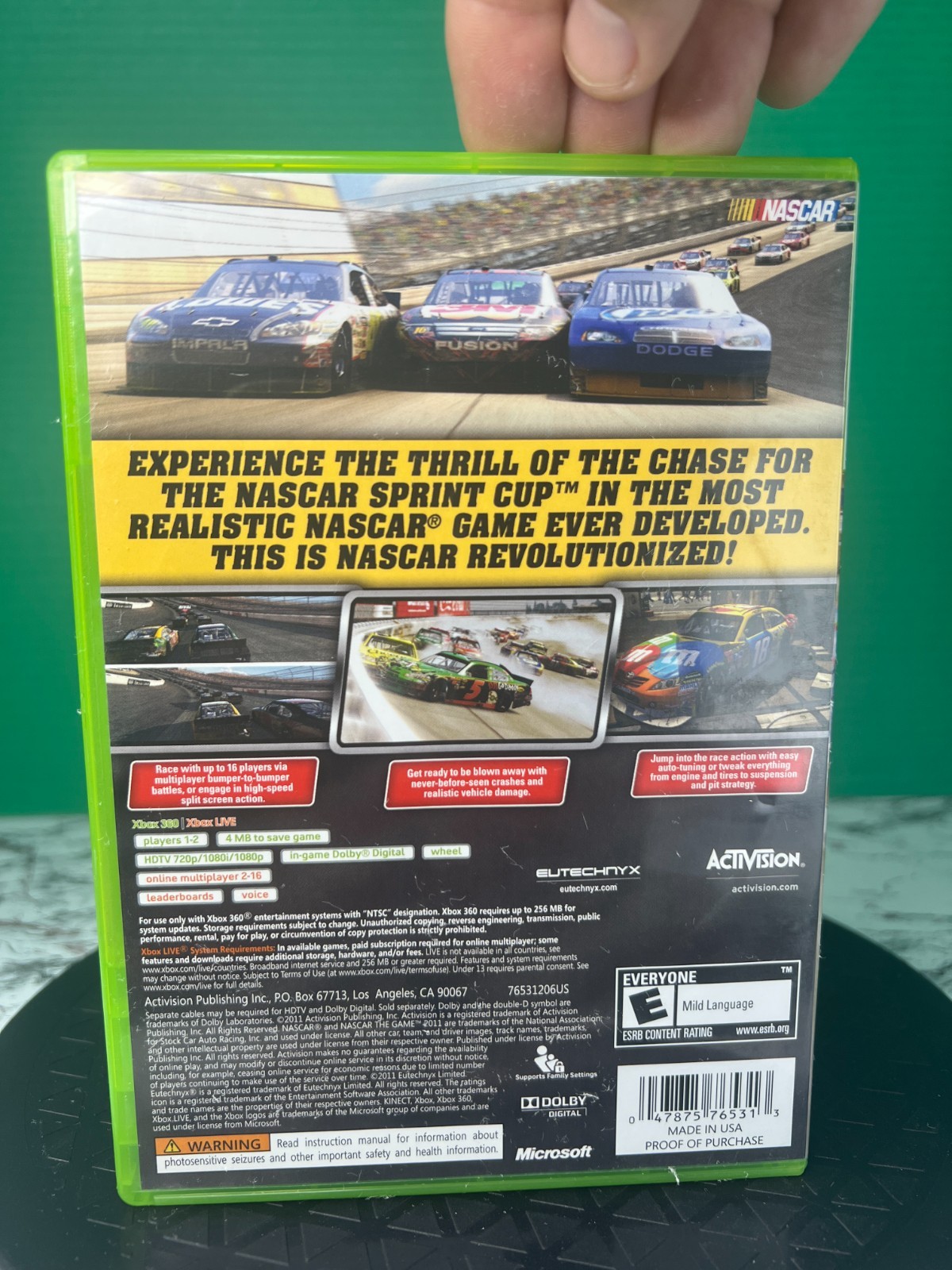 NASCAR 2011 The Game Xbox 360 Complete CIB Tested Working Racing Simulation