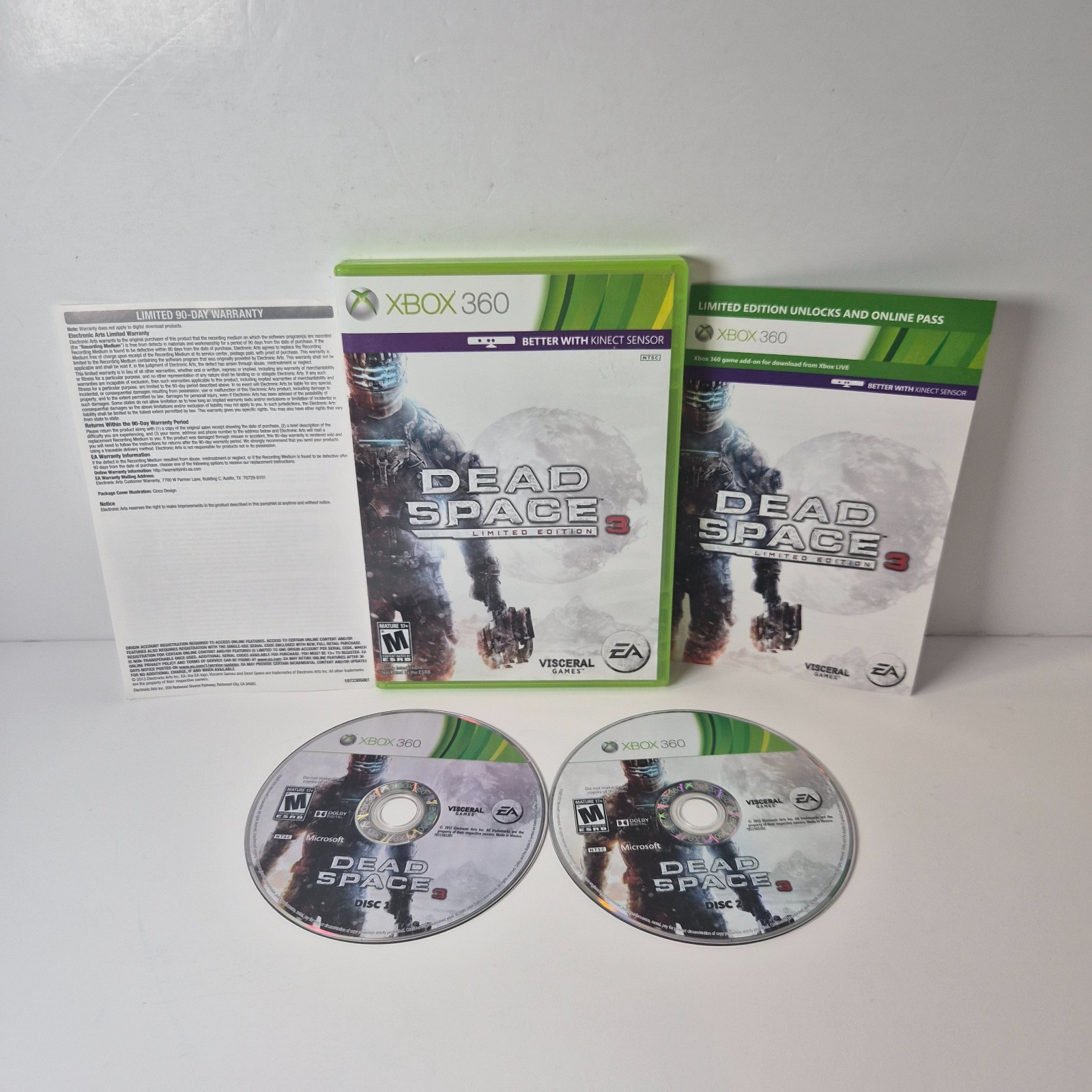 Dead Space 3 Limited Edition Xbox 360 CIB Tested 2 Disc Set