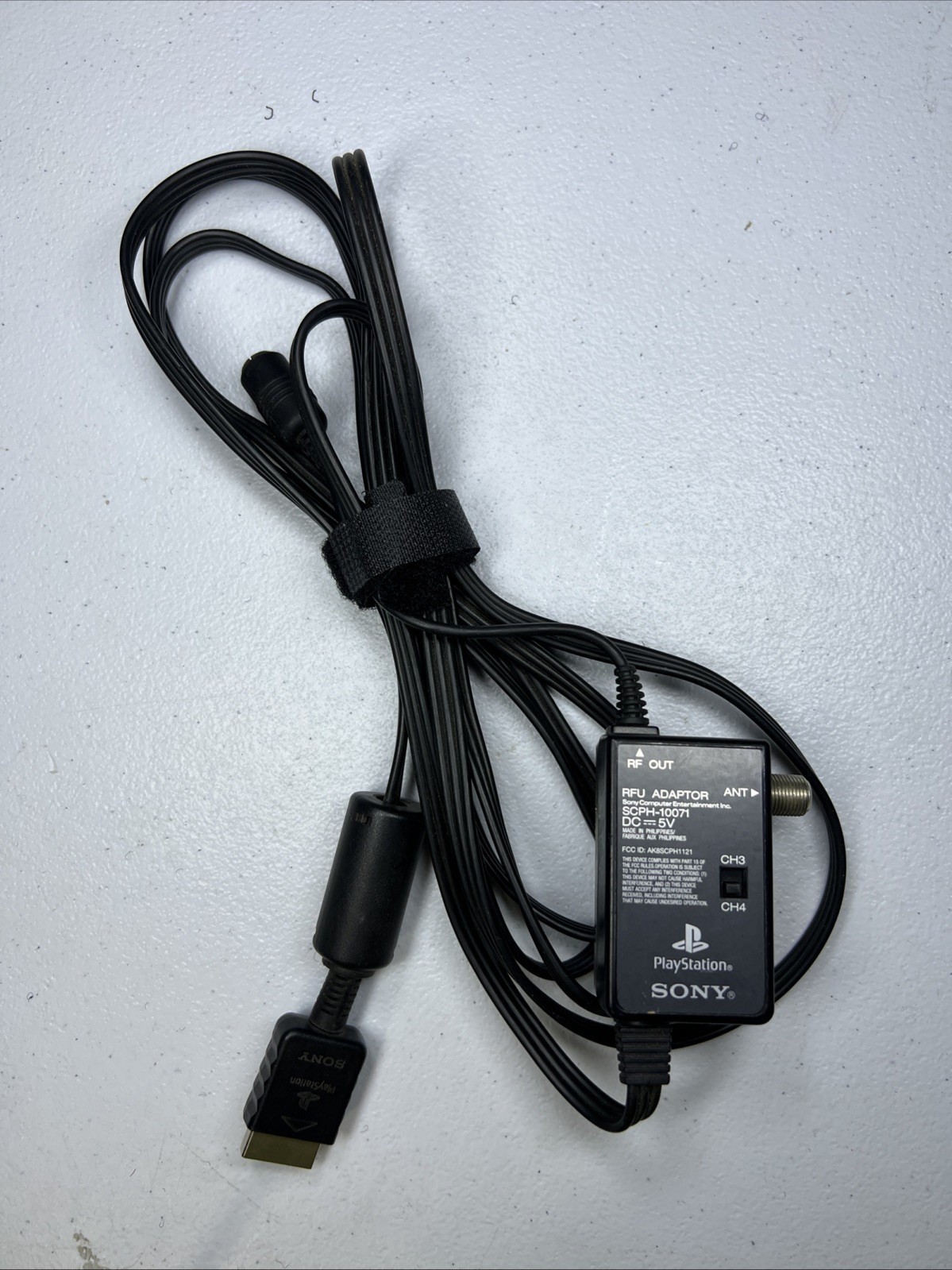 Sony PlayStation RFU Adapter SCPH-10071 PS1 PS2 TV Coax RF Switch Cable OEM