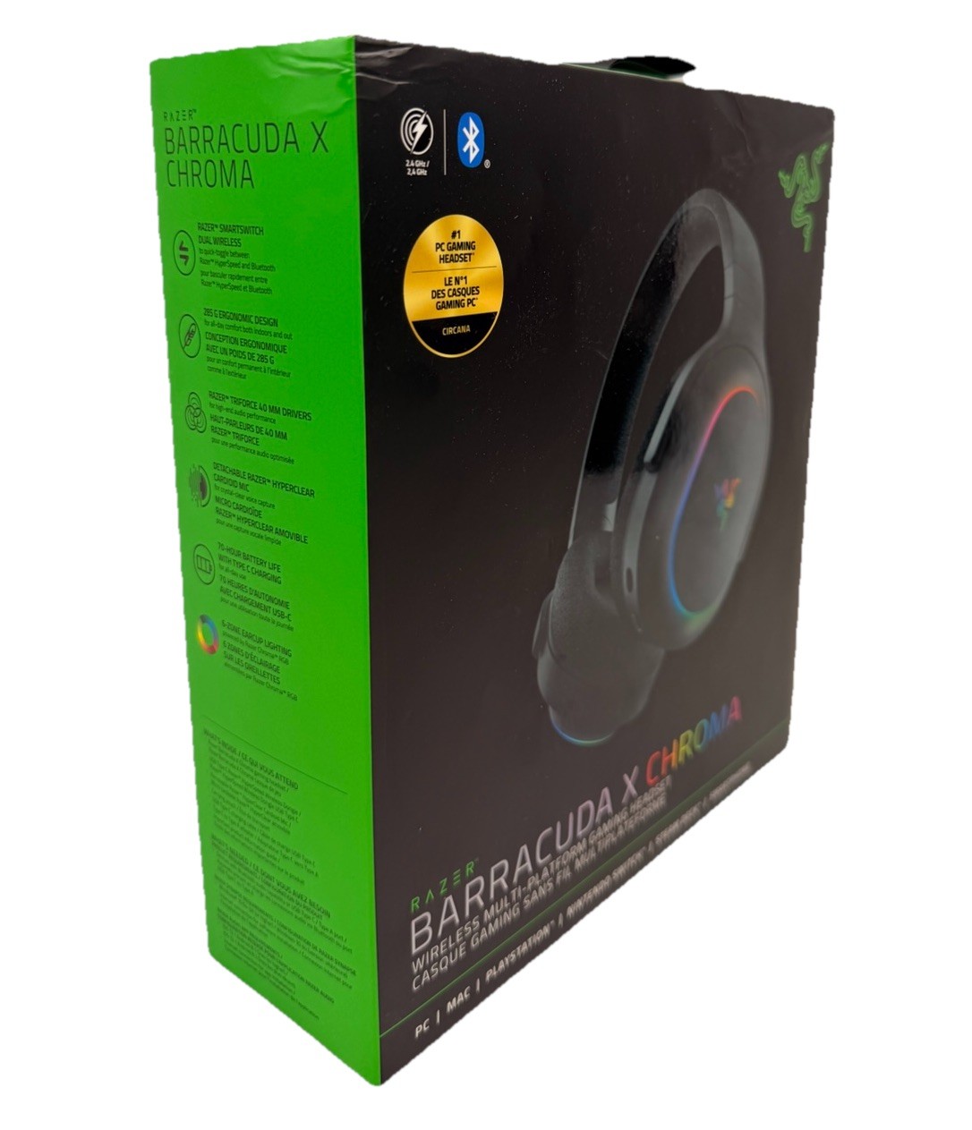 Razer Barracuda X Chroma RGB Wireless Gaming Headset For Switch PS5 PC MAC | New