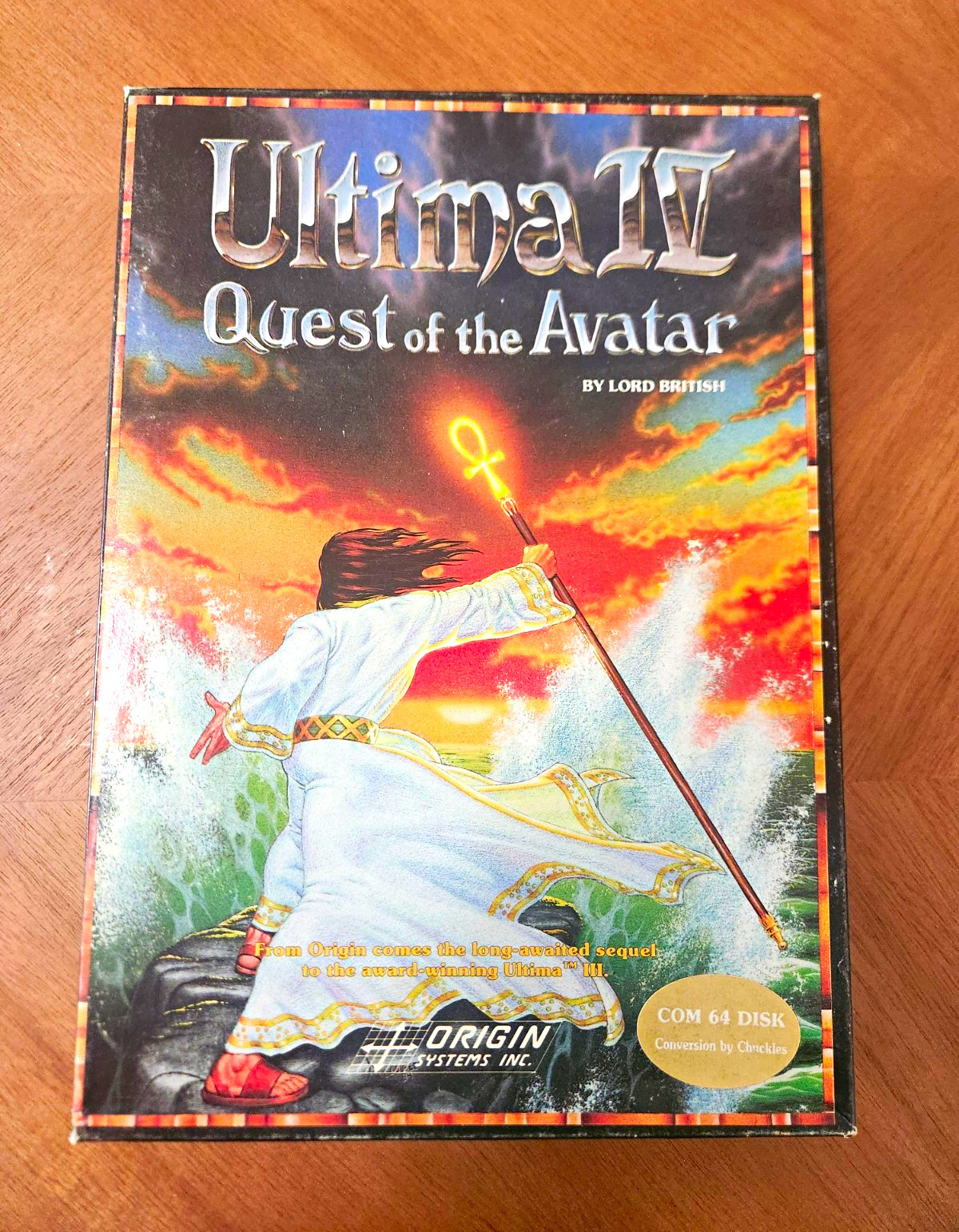 Origin Systems Ultima IV: Quest of the Avatar Commodore 64 Role Playing Map