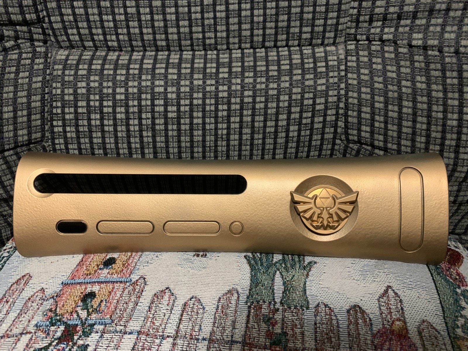 Legend of Zelda Gold Xbox 360 Faceplate unique design Custom hand painted Zelda