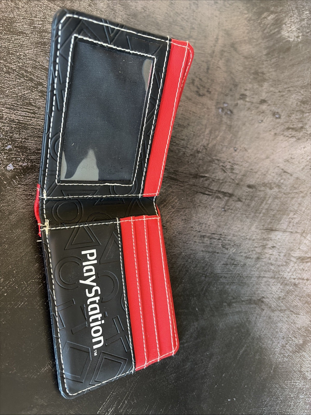 Sony PlayStation Wallet Black Synthetic Leather