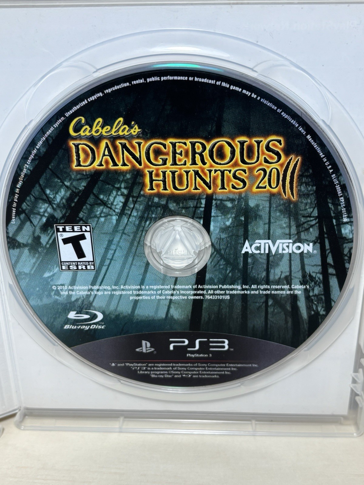 Cabela’s Dangerous Hunts 2011 (Sony PlayStation 3 PS3, 2010) No Manual Tested