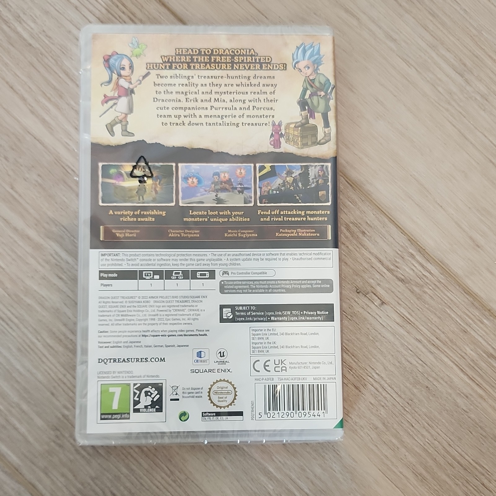 Square Enix Dragon Quest Treasures Nintendo Switch PAL PEGI 7 Manual Included