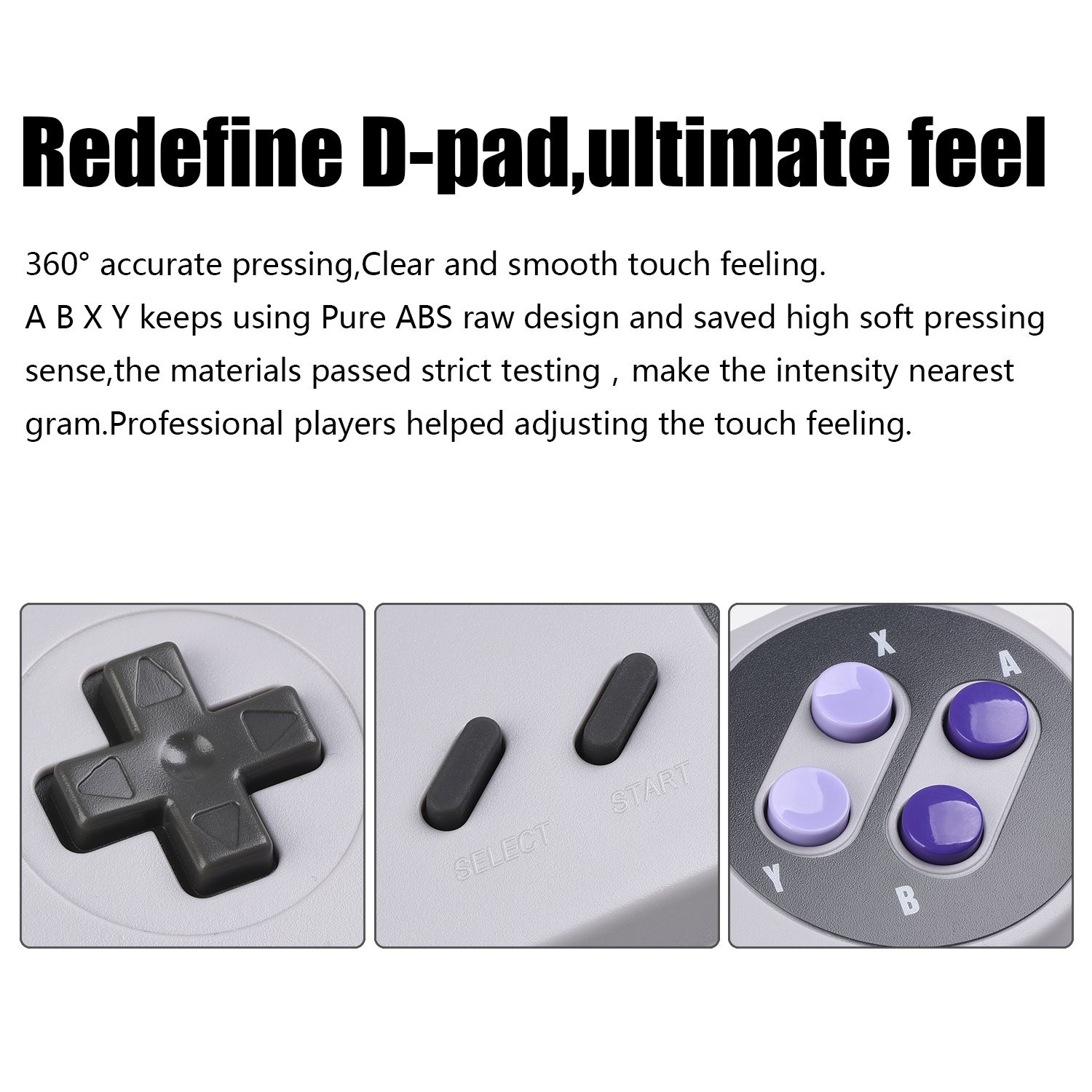 2X Classic SNES USB Controller for PC Gamings Retro SNES Wired USB Game Emula…
