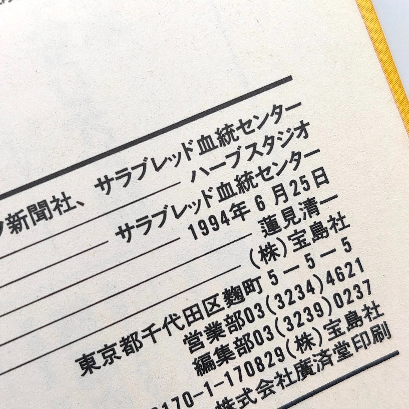 Thoroughbred Breeder 2 A book to play 100 times Guide Nintendo Super Famicom SFC