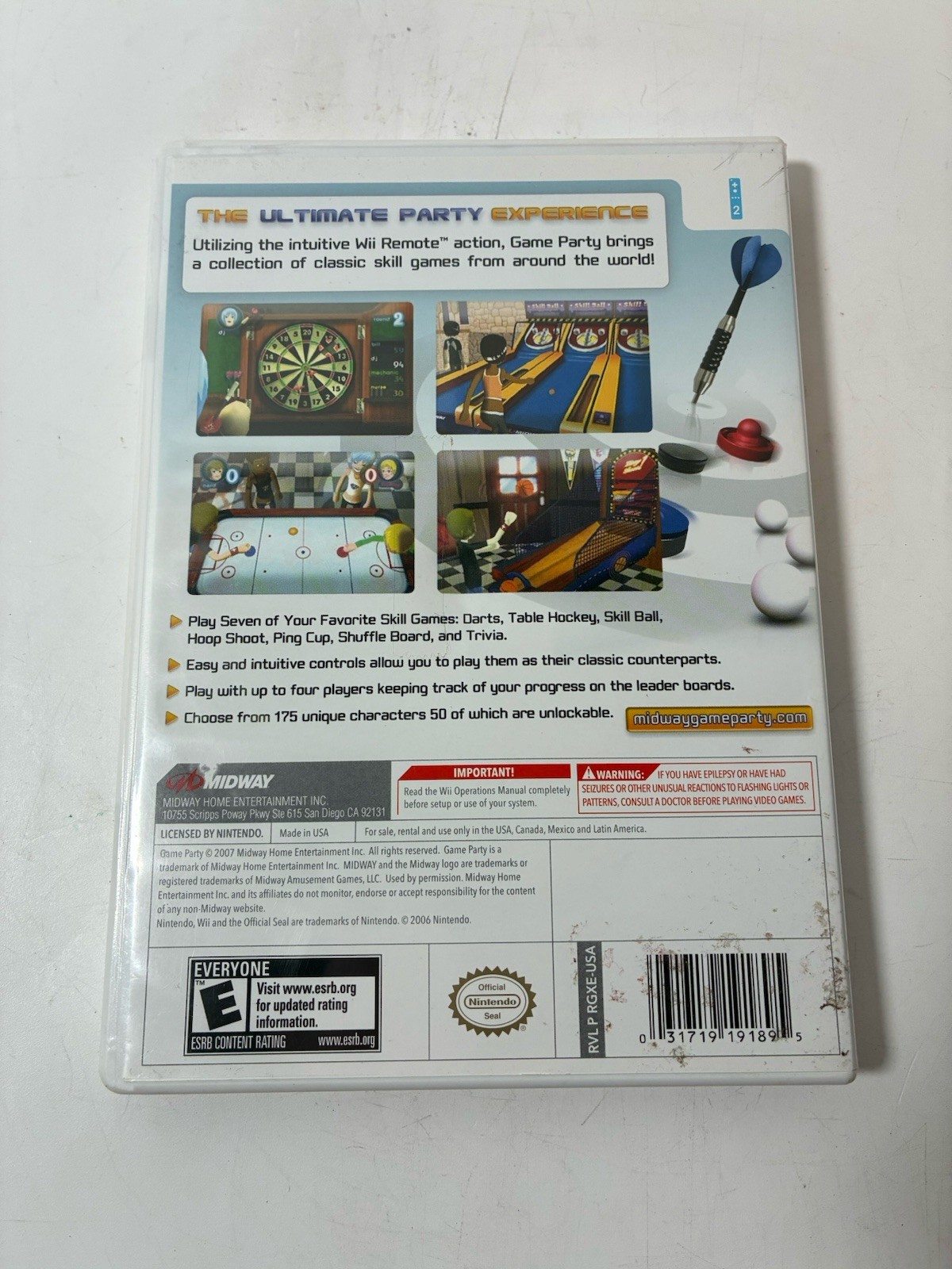 Game Party 1 (Nintendo Wii) CIB COMPLETE & TESTED