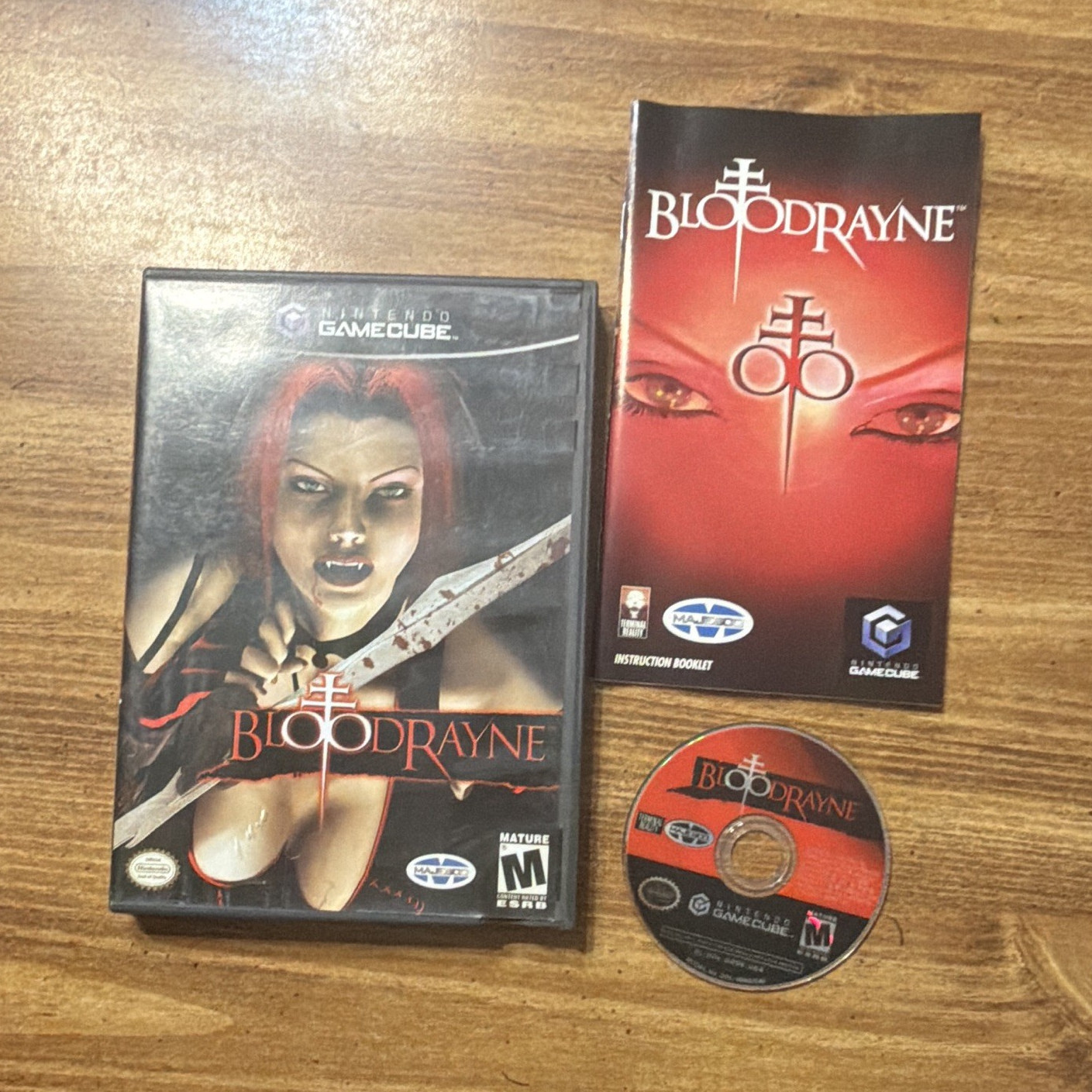 Majesco BloodRayne Nintendo GameCube M NTSC-U/C 2002 Manual Included
