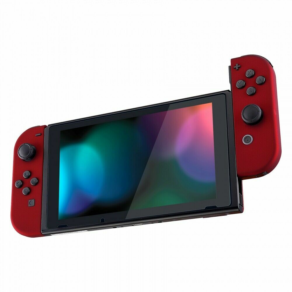 Custom Soft Touch Red Shell w/ Buttons for Nintendo JoyCon & Switch OLED Joy con